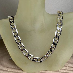 NEW 67.5 grams 20" 10mm Italian Sterling Silver Mariner Chain